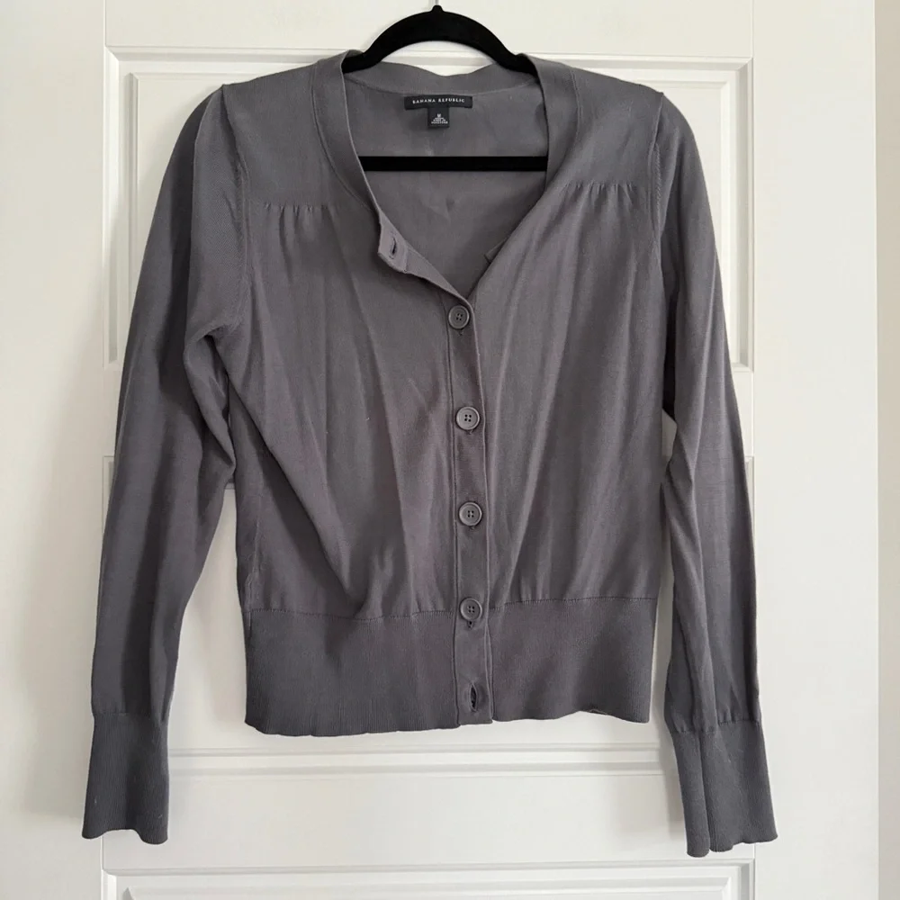 Banana Republic Charcoal Women's Cardigan